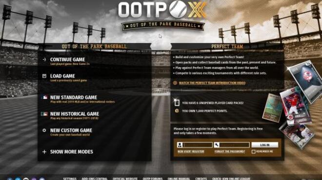 خلفية 1 تحميل العاب الاستراتيجية للكمبيوتر Out of the Park Baseball 20 (v20.7.68) Torrent Download Direct Link