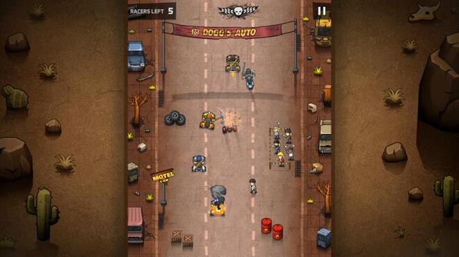 خلفية 1 تحميل العاب Casual للكمبيوتر Rude Racers: 2D Combat Racing Torrent Download Direct Link