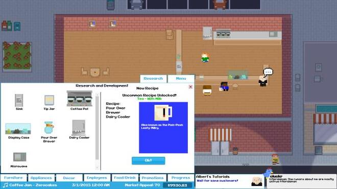 خلفية 2 تحميل العاب الادارة للكمبيوتر Beans: The Coffee Shop Simulator Torrent Download Direct Link