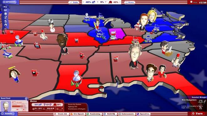 خلفية 1 تحميل العاب الادارة للكمبيوتر The Political Machine 2016 (Campaign) Torrent Download Direct Link