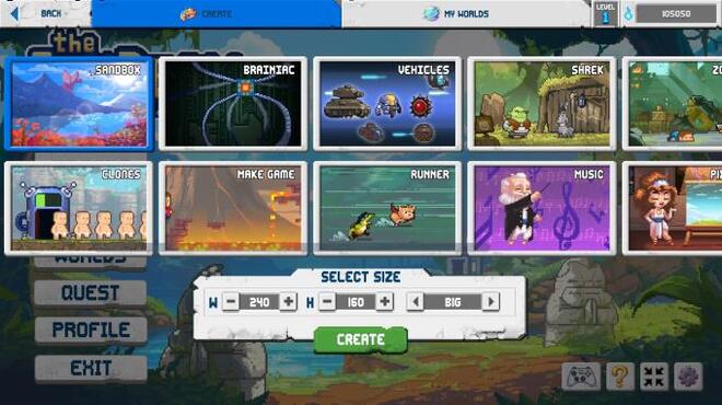 خلفية 1 تحميل العاب المحاكاة للكمبيوتر The Sandbox Evolution – Craft a 2D Pixel Universe! (v1.4.4) Torrent Download Direct Link