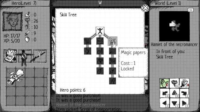 خلفية 2 تحميل العاب RPG للكمبيوتر Drawngeon: Dungeons of Ink and Paper Torrent Download Direct Link