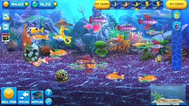 خلفية 1 تحميل العاب المحاكاة للكمبيوتر Fish Tycoon 2: Virtual Aquarium Torrent Download Direct Link